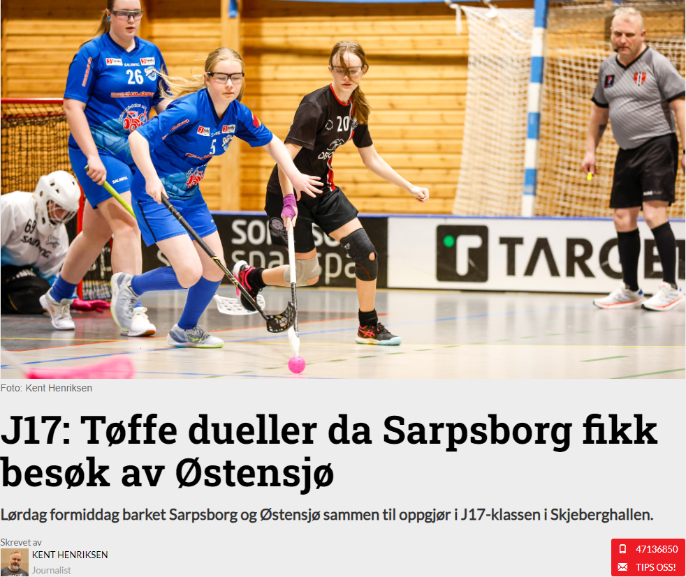 Innebandyavisen: Tøffe dueller da Sarpsborg fikk besøk av Østensjø